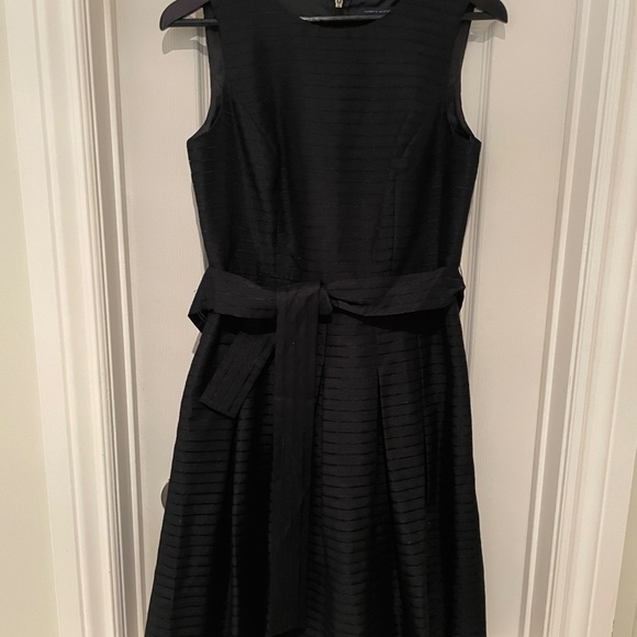 Macy's Tommy Hilfiger Illusion-Striped Fit & Flare Dress - Picture 3 of 6